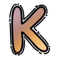 K alfabeto lettera png