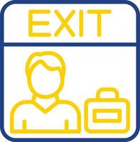 Exit Interview Vector Icon Design