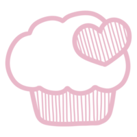 Cute Valentine Doodle Decorations png