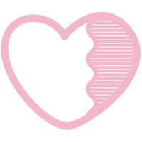 Cute Heart Doodle Decorations Collection png