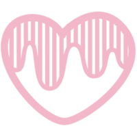 Cute Heart Doodle Decorations Collection png