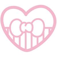 Cute Heart Doodle Decorations Collection png