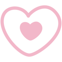 Cute Heart Doodle Decorations Collection png