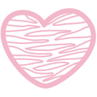 Cute Heart Doodle Decorations Collection png