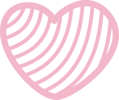 Cute Heart Doodle Decorations Collection png