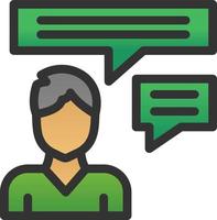 Inner Dialogue Vector Icon Design