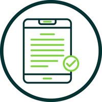 Digital Contract Vector Icon Design