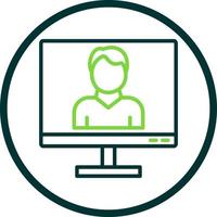 Employment Online Service Vector Icon Design