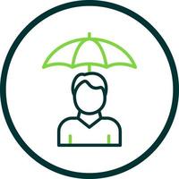 Individual Insurance Vector Icon Design