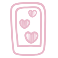 Cute Valentine Doodle Decorations png