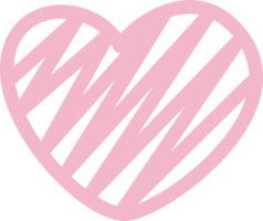 Cute Heart Doodle Decorations Collection png