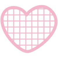 carino cuore scarabocchio decorazioni collezione png