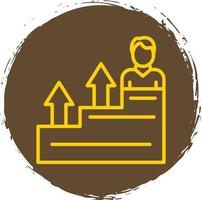 Career Growth Vector Icon Design