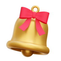 weihnachtsglocke 3d symbol rendern illustration png