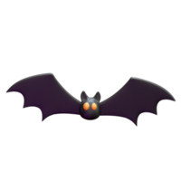 Cute Bat 3d icon render illustration