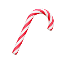 Christmas candy cane 3d icon render illustration png