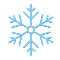 Snowflake 3d icon render illustration png