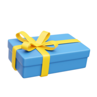 Gift box 3d icon render illustration png