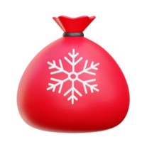 weihnachtsgeschenk 3d symbol rendern illustration png