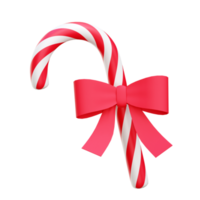 noël, canne bonbon, 3d, icône, rendre, illustration png