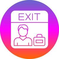 Exit Interview Vector Icon Design