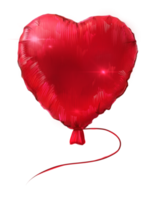 desenho de balão de coração vermelho png