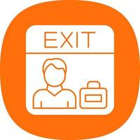 Exit Interview Vector Icon Design