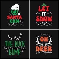 Christmas Bundle Design vector