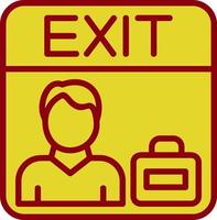 Exit Interview Vector Icon Design