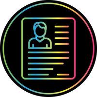 mal currículum cv vector icono diseño