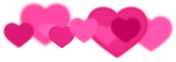 fundo de corações de amor simples rosa png