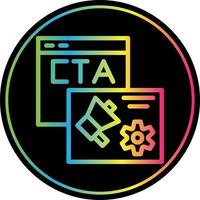 diseño de icono de vector de cta