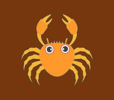 crab cartoon isolated on white background vector