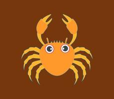 crab cartoon isolated on white background vector