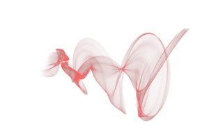 Abstract red color smoke flame transparent background, colorful wave flowing isolated background design png