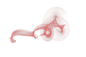 abstrakt röd Färg rök flamma transparent bakgrund, färgrik Vinka strömmande isolerat bakgrund design png