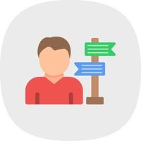 Career Path Vector Icon Design