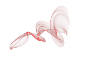 fond transparent de flamme de fumée de couleur rouge abstraite, conception de fond isolé coulant de vague colorée png
