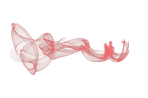 abstrakt röd Färg rök flamma transparent bakgrund, färgrik Vinka strömmande isolerat bakgrund design png