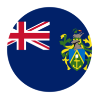 Pitcairn Islands Flat Rounded Flag Icon with Transparent Background png