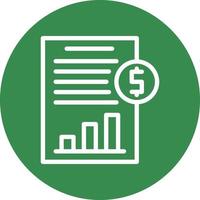 Cash Flow Statement Vector Icon Design