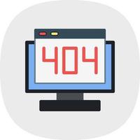 404 Error Vector Icon Design