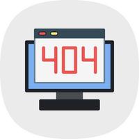 404 Error Vector Icon Design