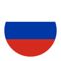 icône de drapeau arrondi plat russie avec fond transparent png