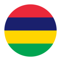 mauritius platt avrundad flagga med transparent bakgrund png