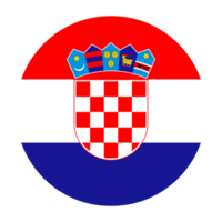 Croatia Flat Rounded Flag with Transparent Background png