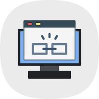 Hyperlink Vector Icon Design
