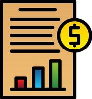 Cash Flow Statement Vector Icon Design