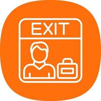 Exit Interview Vector Icon Design