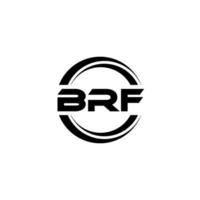 diseño de logotipo de letra brf en ilustración. logotipo vectorial, diseños de caligrafía para logotipo, afiche, invitación, etc. vector